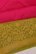 Kanchipuram Silk Checks Pink Saree