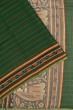 Chanderi Cotton Kanta Work Green Saree