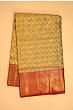 Kanchipuram Silk Tissue Geometrical Brocade Gold Saree