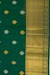 Kanchipuram Silk Butta Dark Green Saree