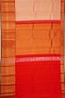 Kanchipuram Silk Brocade Peach Saree