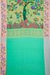 Paithani Silk Tissue All Over Jaal Green Saree