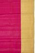 Kanchipuram Silk Horizontal Lines Pink Saree