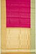 Kanchipuram Silk Horizontal Lines Pink Saree