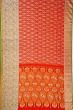 Kanchipuram Silk Brocade Red Saree