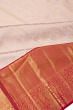 Kanchipuram Silk Tissue Brocade Baby Pink Saree