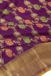 Kanchipuram Silk Jaal Purple Saree