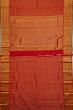 Kanchipuram Silk Brocade Red Saree