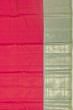 Kanchipuram Silk Horizontal Lines Pink Saree