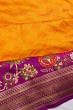 Banarasi Silk Tonchai Yellow Saree