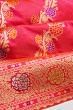 Banarasi Silk Kadwa Jaal Pink Saree