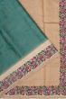 Tussar Brocade Teal Green Saree