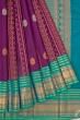 Kanchipuram Silk Brocade Purple Saree