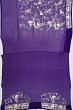 Parsi Gara Georgette Hand Embroidery Violet Saree