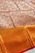 Kanchipuram Silk Brocade Snuff Saree