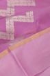 Organza Half-n-Half Jaal And Butta Lavender Saree