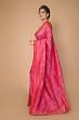 Banarasi Silk Jaal Pink Saree