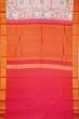 Kanchipuram Silk Pichwai Printed Baby Pink Saree