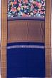 Kanchipuram Silk Printed And Butta Blue Saree