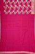 Banarasi Satin Jaal Rani Pink Saree