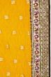 Banarasi Silk Bandhani Butta Yellow Saree