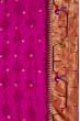 Paithani Silk Bandhani Butta Pink Saree With Akuthi Border