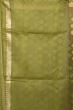 Banarasi Kora Organza Butta Green Saree