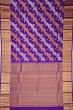 Kanchipuram Silk Leheriya Jaal Violet Saree