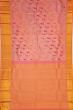 Kanchipuram Silk Oosi Lines And Jaal Pink Saree