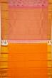 Kanchipuram Silk Oosi Lines And Jaal Pink Saree