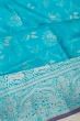 Coimbatore Soft Silk Brocade Sky Blue Saree