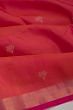 Uppada Silk Butta Dual Tone Pink And Orange Saree