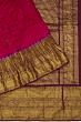 Kanchipuram Silk Bandhani Pink Saree