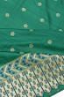 Banarasi Silk Kadwa Butta Dark Green Saree