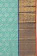 Kanchipuram Silk Brocade Sky Blue Saree