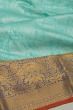 Kanchipuram Silk Brocade Sky Blue Saree