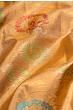 Kanchipuram Silk Tissue Brocade Jaal Gold Saree With Paithani Inspired Border