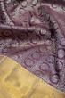 Kanchipuram Silk Brocade Purple Saree