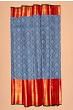 Kanchipuram Silk Brocade Blue Saree