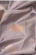 Kanchipuram Silk Checks And Butta Grey Saree