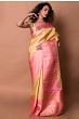 Kanchipuram Silk Brocade Cream Saree