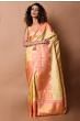 Kanchipuram Silk Butta Cream Saree