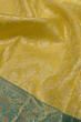 Kanchipuram Silk Brocade Yellow Saree