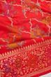 Banarasi Silk Meenakari Brocade Red Saree