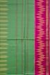 Coimbatore Soft Silk Ikat Green Saree