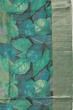 Tussar Printed Green Saree