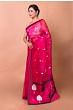 Banarasi Kora Organza Butta Pink Saree