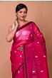 Banarasi Kora Organza Butta Pink Saree