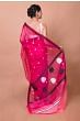 Banarasi Kora Organza Butta Pink Saree