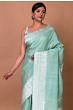 Banarasi Silk Butta Pastel Green Saree